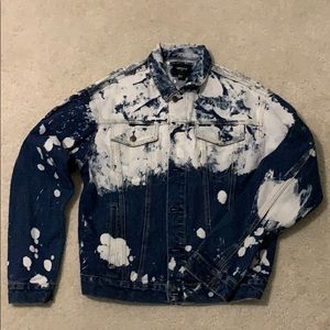 Men Tie dye jean jacket